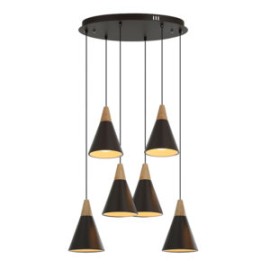 Lampara de Cono 6 Luces