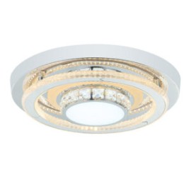 Plafon Cromado Cristal y Burbuja