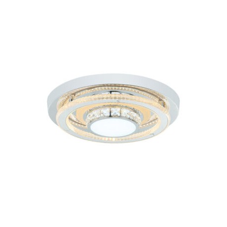 Plafon Cromado Cristal y Burbuja