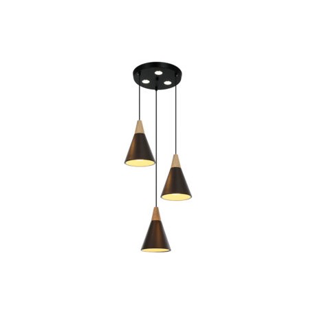 Lampar de Cono 3 Luces