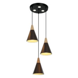 Lampar de Cono 3 Luces