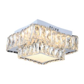 Lampara de Techo Ondas Doble Cristal Chico
