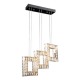 Candil de Cristal Cuadros 3 Luces