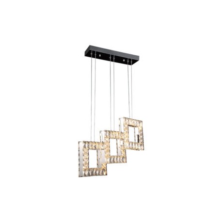 Candil de Cristal Cuadros 3 Luces