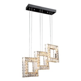 Candil de Cristal Cuadros 3 Luces