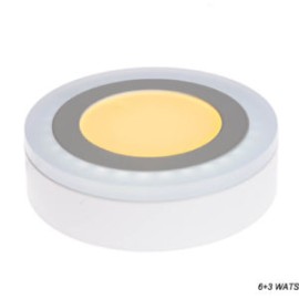 Lampara de Techo Redondo Doble Color 9 Watts