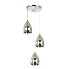 Lámpara Colgante 3 Luces Rombos