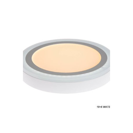 Lampara de Techo Redonda Doble Color 24 Watts