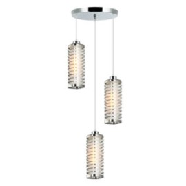 Lámpara Espiral Elegante 3 Luces Cuadrado